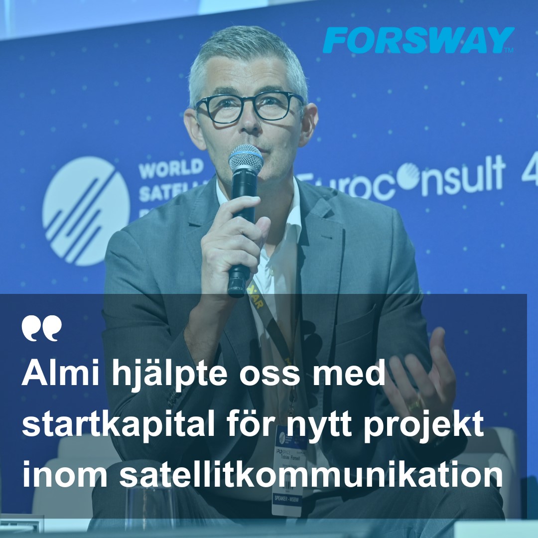 Almi hjälpte oss med startkapital för ett nytt projekt inom satellitkommunikation