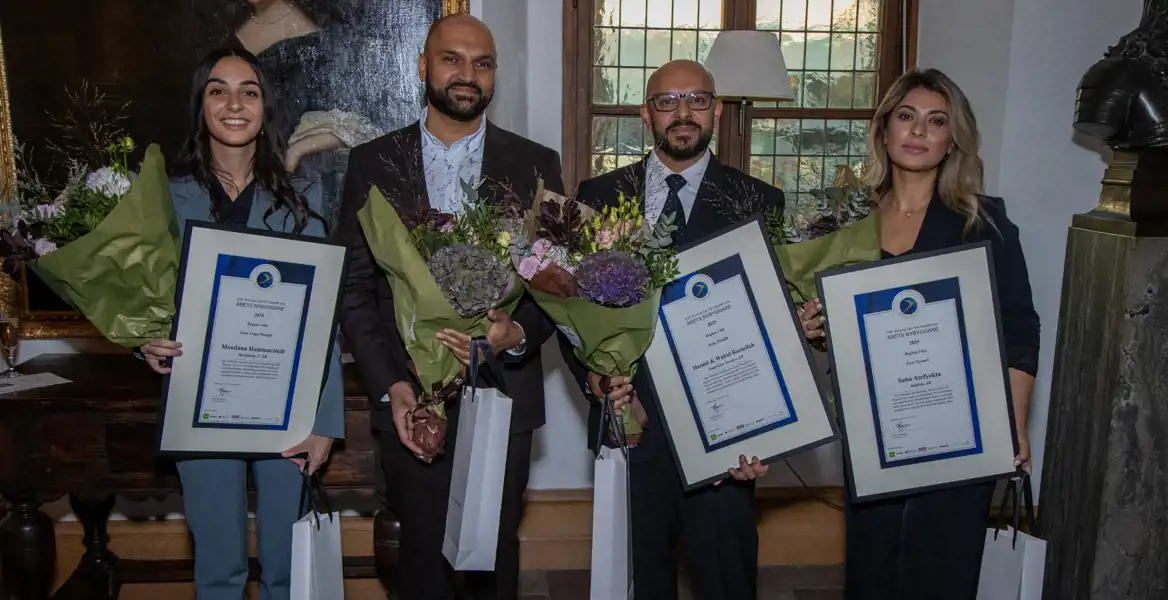 Regionsvinnare 2025: Mandana Hammarstedt, Hamid & Wahid Raziullah och Saba Atefyekta