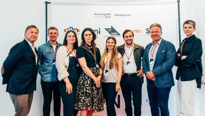 Fredrik Carlsson, Sönerna Carlsson Family Office AB, Pontus Lund från Wellstreet, Malin Frithiofsson från Daya, Kristina Kockum från Business Sweden, Isabel Nilson från Spintop Ventures, Benjamin Dousa, Fabian Bengtsson och Linda Elfving från Almi Invest väst.