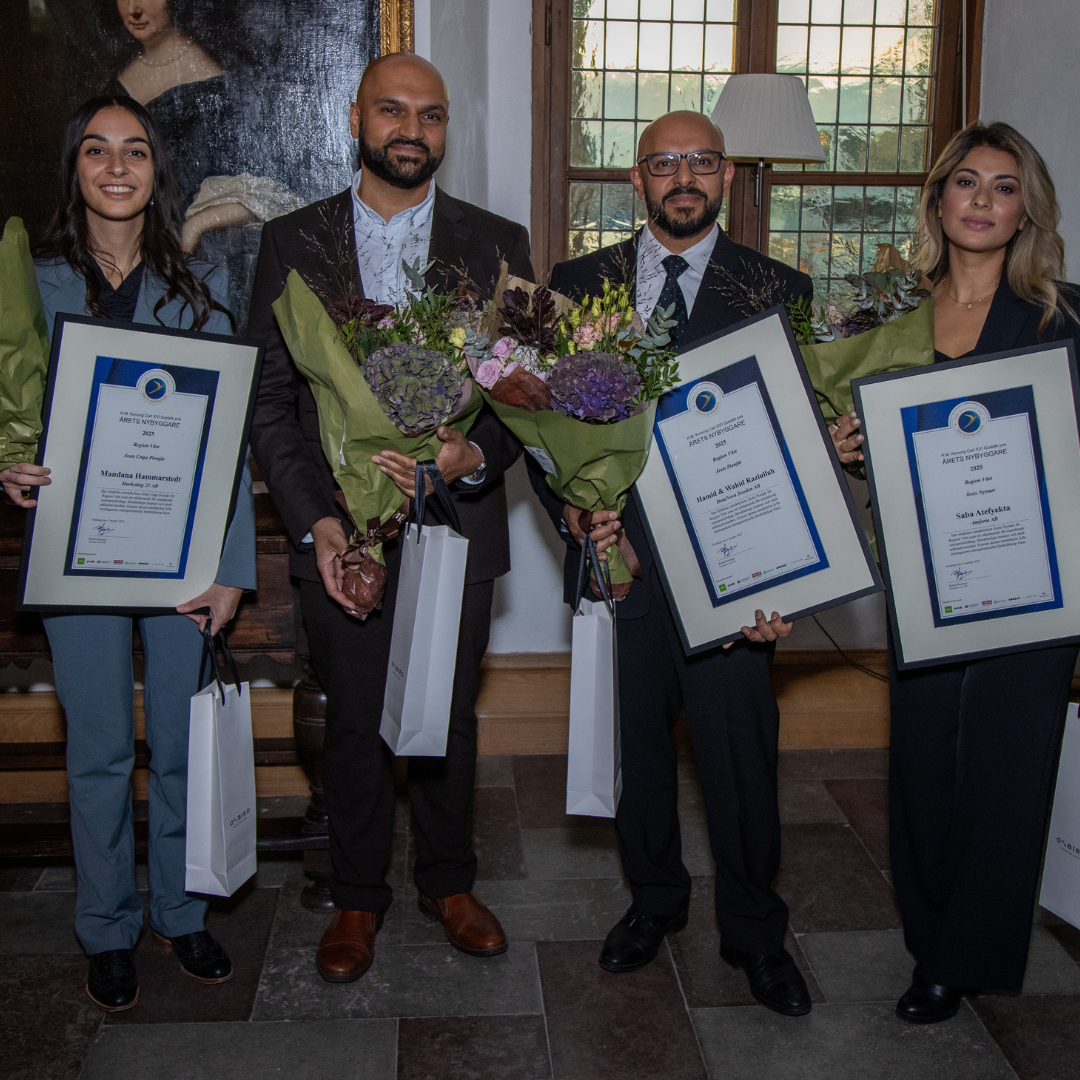 Mandana Hammarstedt - Marketing 21 AB, Hamid & Wahid Raziullah – DataNova Sweden AB och Saba Atefyekta – Amferia AB