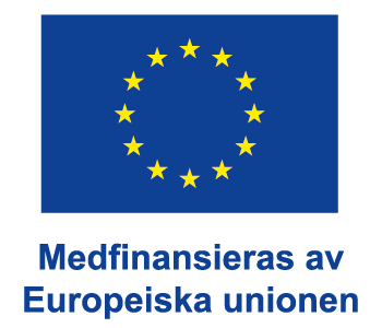 EU-flagga logotyp. Medfinansieras av europeiska unionen