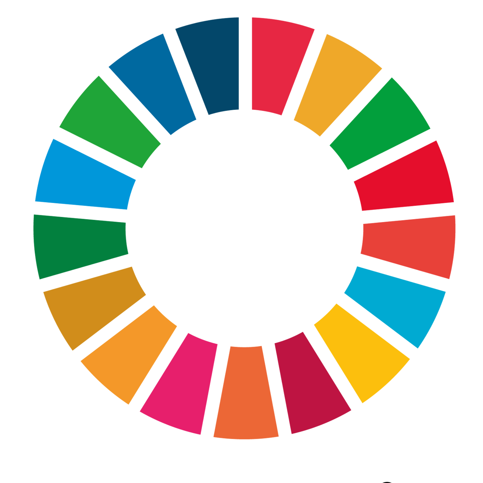 Logotyp för de globala målen för hållbar utveckling. 