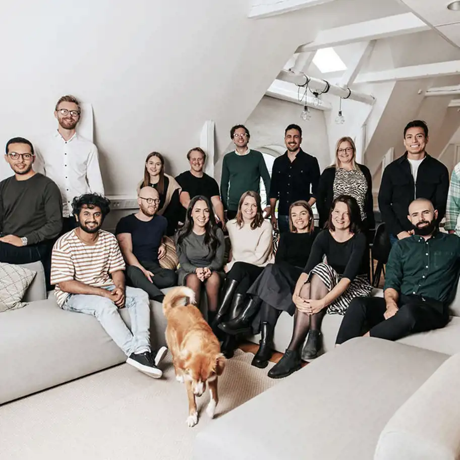 Teambild från Combifys kontor.