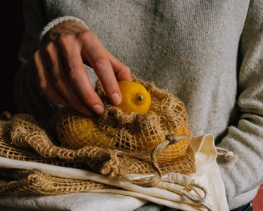 OMOMs nätkasse med citron.