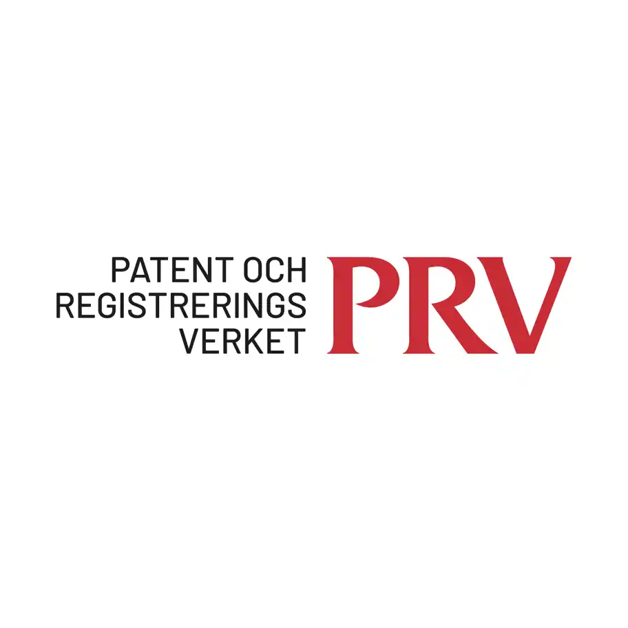 Logotyp PRV, Patent- och registreringsverket. 