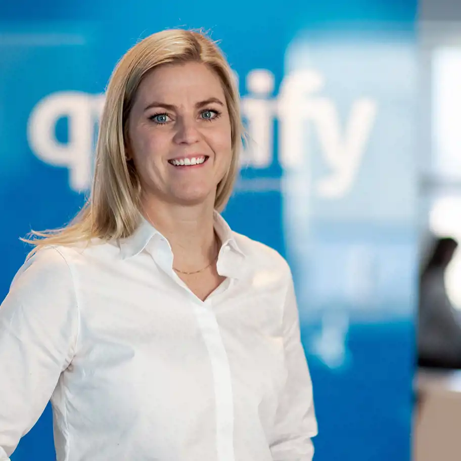 Maria Brandt, vd på Qvalify