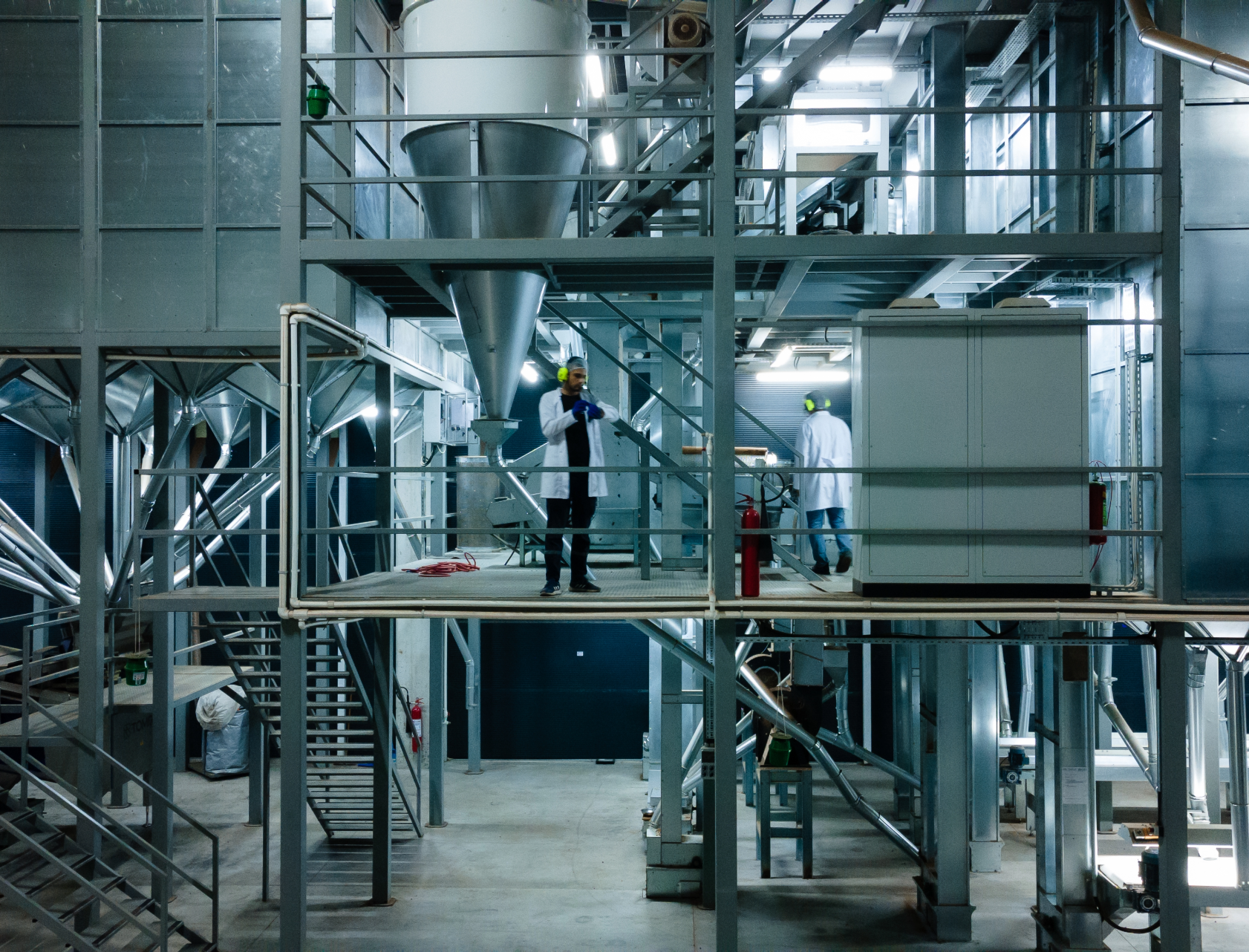 En modern fabriksmiljö